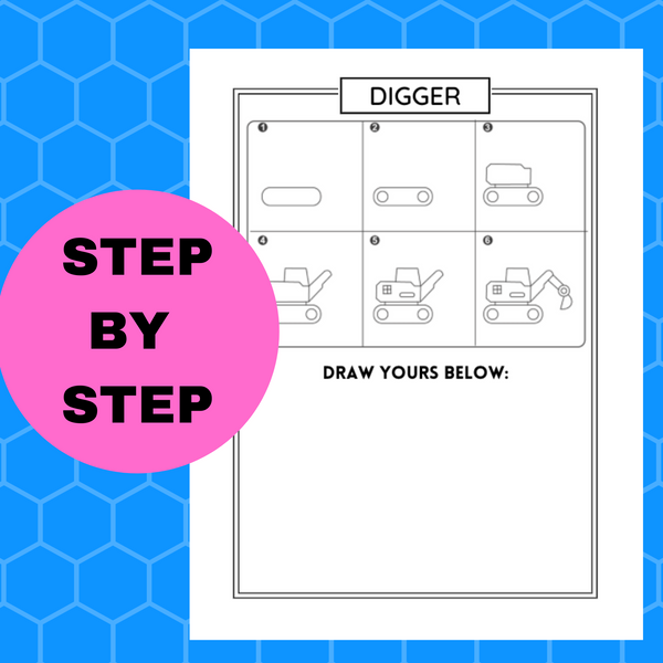 50 Directed Drawing Worksheets for Kids!