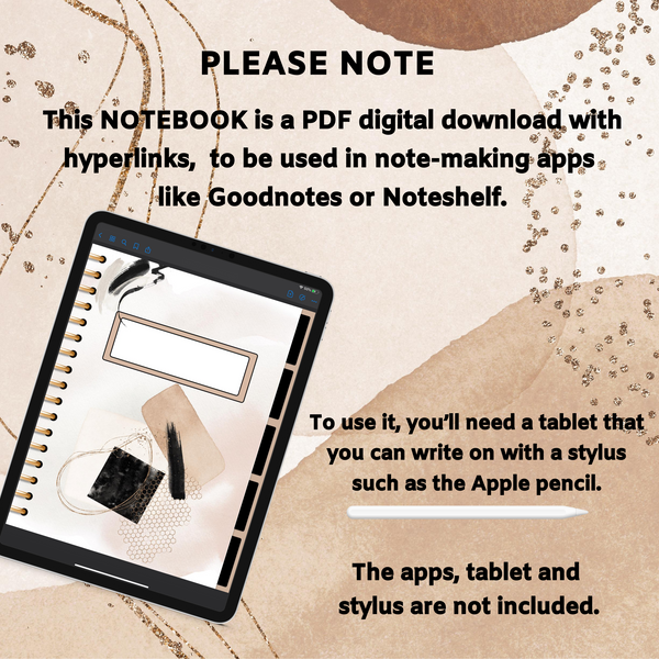 Modern Neutral Digital Notebook